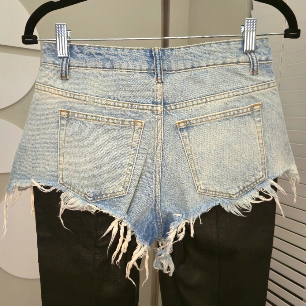 Alexander Wang | Denim Leather Pant - Picture 7 of 7